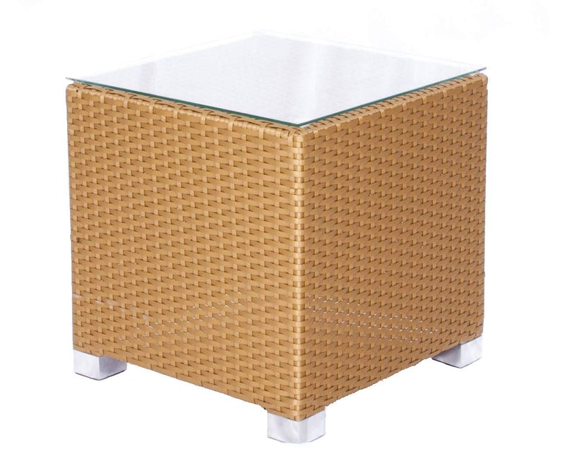 ESR7035st Side Table in Rattan and Aluminum