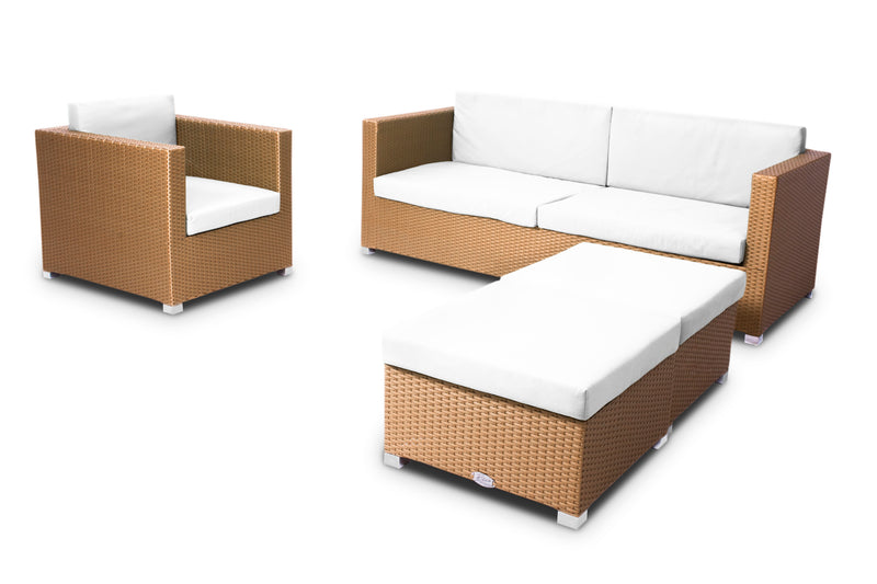 ESR7087 Rattan Sofa Set with Ottoman