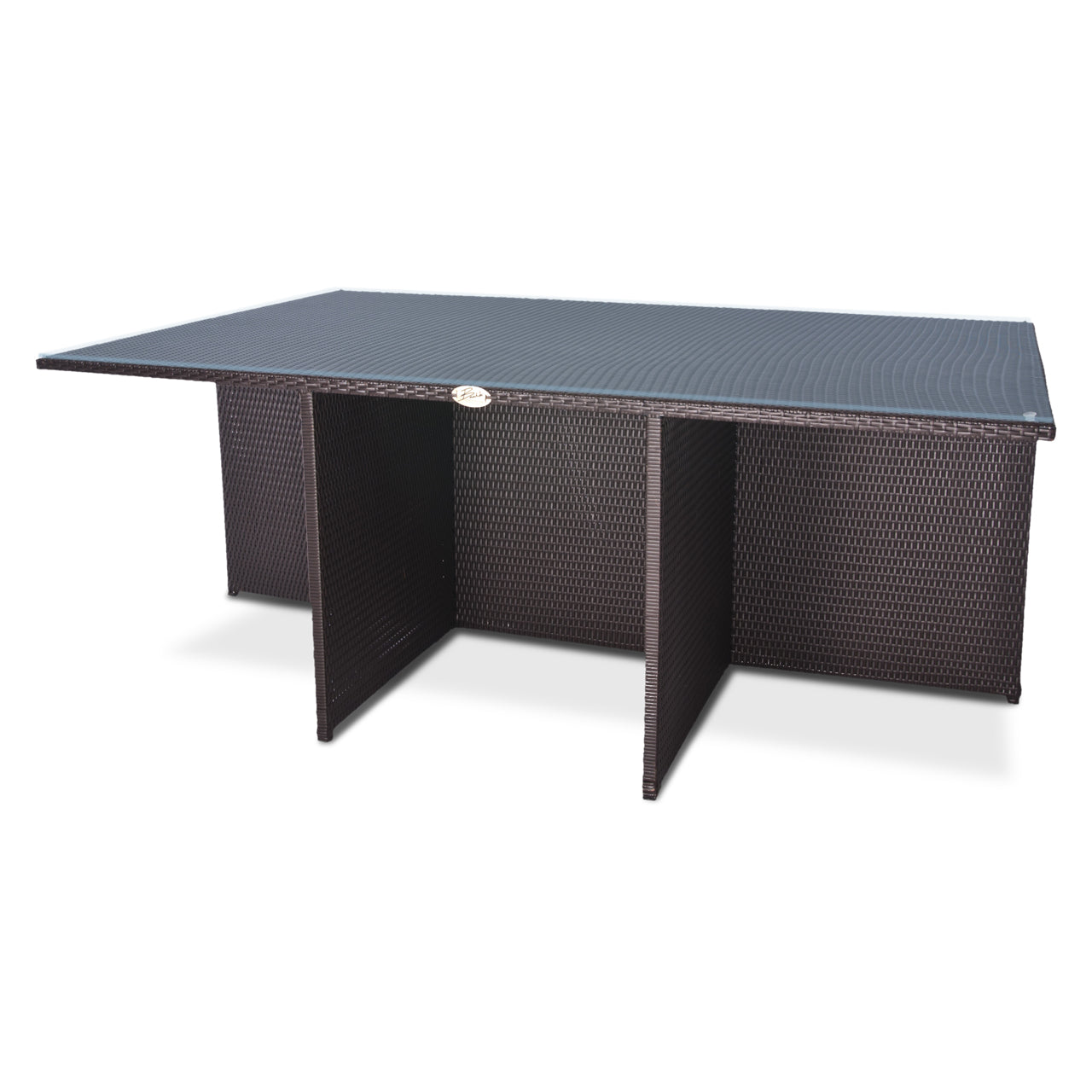 ESR7188T-6 Cube Style Rattan Dining Table for 6 Chairs – Baahir Outdoor ...