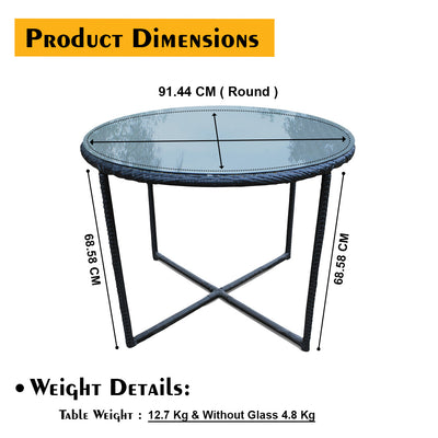 ESR8010T Round Dining Table for ESR8010 Set for Outdoor