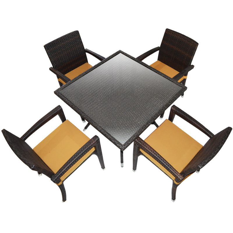 TC50 Set with Classy TC50c Chair and Dining Table with Under Shelf